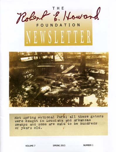Robert E. Howard Foundation Newsletter Volume 7 Number 1