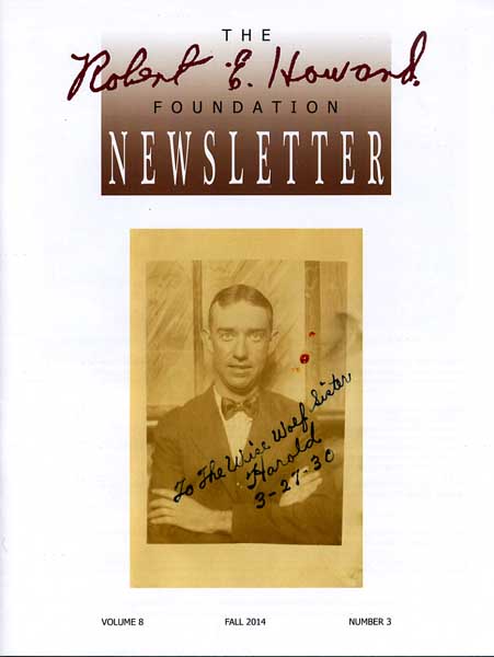 Robert E. Howard Foundation Newsletter Volume 8 Number 3